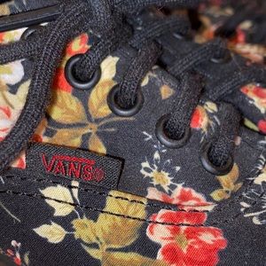 Floral Vans Skate Shoes